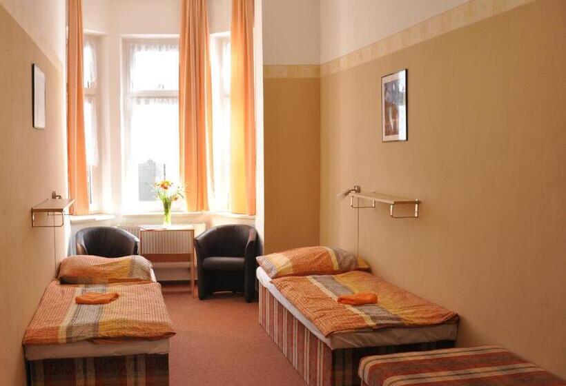 חדר סטנדרט לשלושה עם חדר אמבטיה משוף, Hostel Děčín