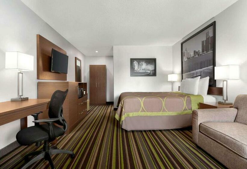 キングサイズベッドのスタンダードルーム, Super 8 By Wyndham Windsor/dougall