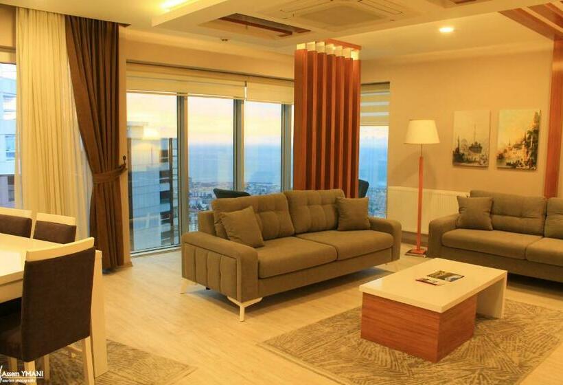 آپارتمان 1 خوابه با چشم‌انداز دریا, Qamar Prestige Suites