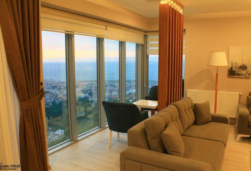 آپارتمان 1 خوابه با چشم‌انداز دریا, Qamar Prestige Suites