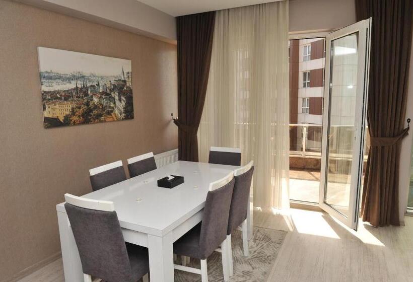 آپارتمان 3 خوابه با چشم‌انداز دریا, Qamar Prestige Suites