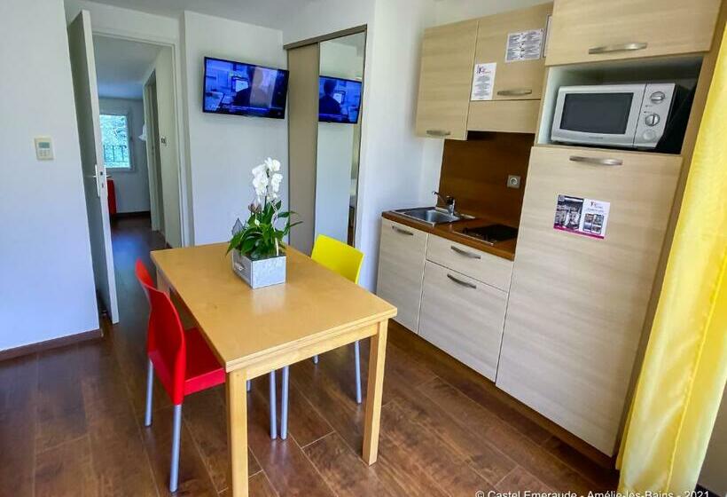 Студио Стандарт с Террасой, Appart Hotel Castel Emeraude, Charme Et Caractère