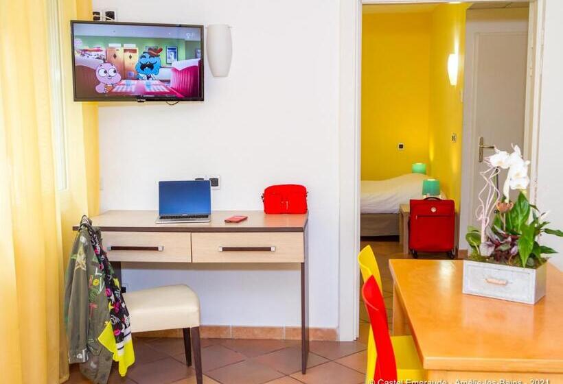 Апартаменты 1 Спальня Нижний Этаж, Appart Hotel Castel Emeraude, Charme Et Caractère