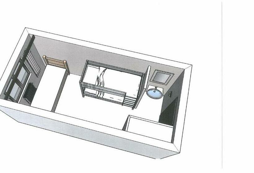 غرفة قياسية ثلاثية حمام مشترك, Cis-ethic Etapes De Val Cenis