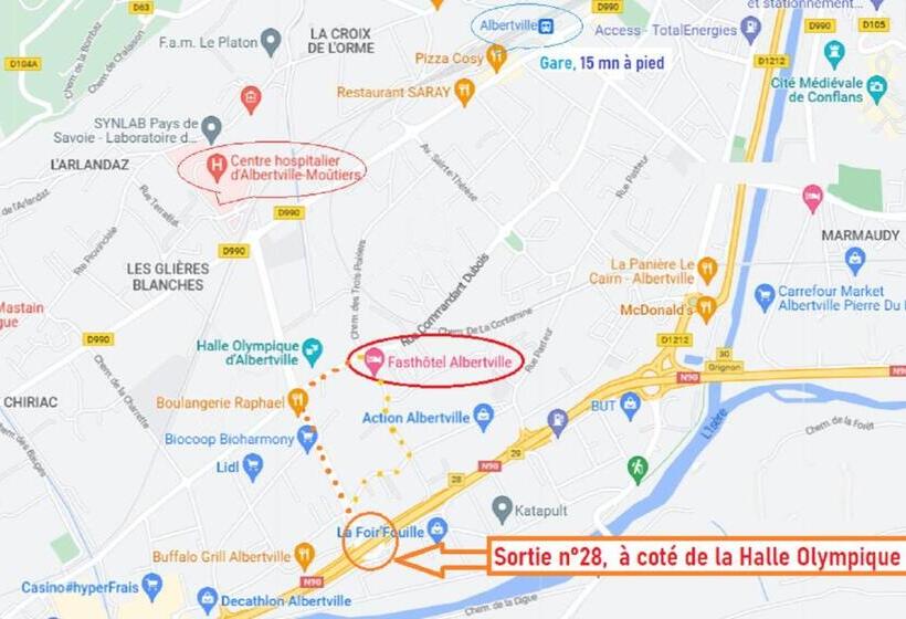 غرفة قياسية فردية, Fasthotel Albertville