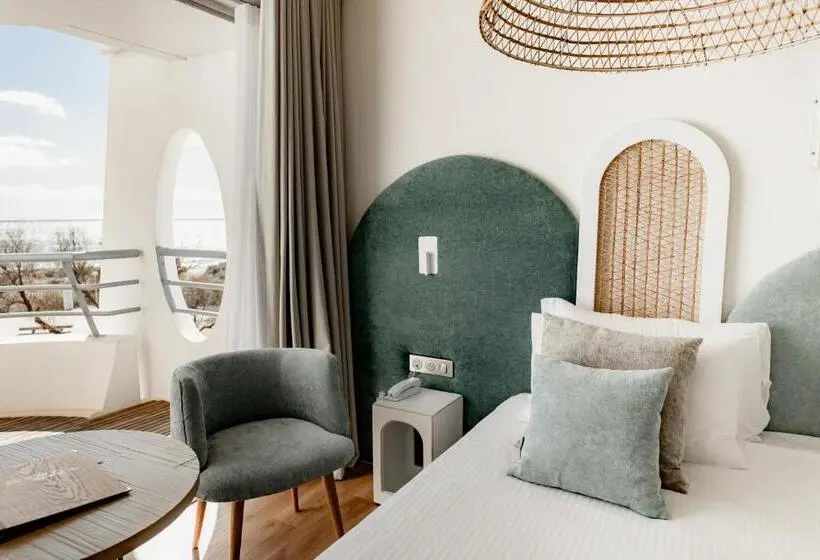 Deluxe-huone Merinäkymä Parveke, Hôtel Les Corallines – Thalasso & Spa