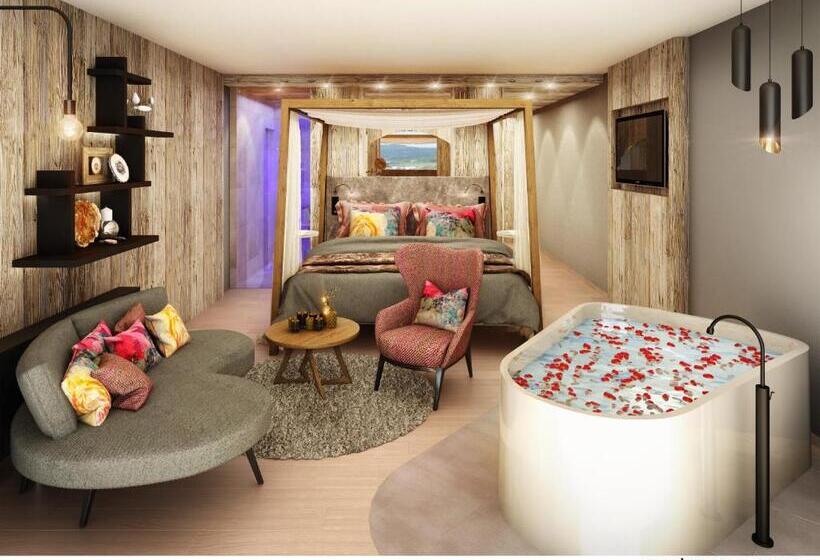 Номер Deluxe, Hüttenhof Wellnesshotel & Luxus Bergchalets Adults Only