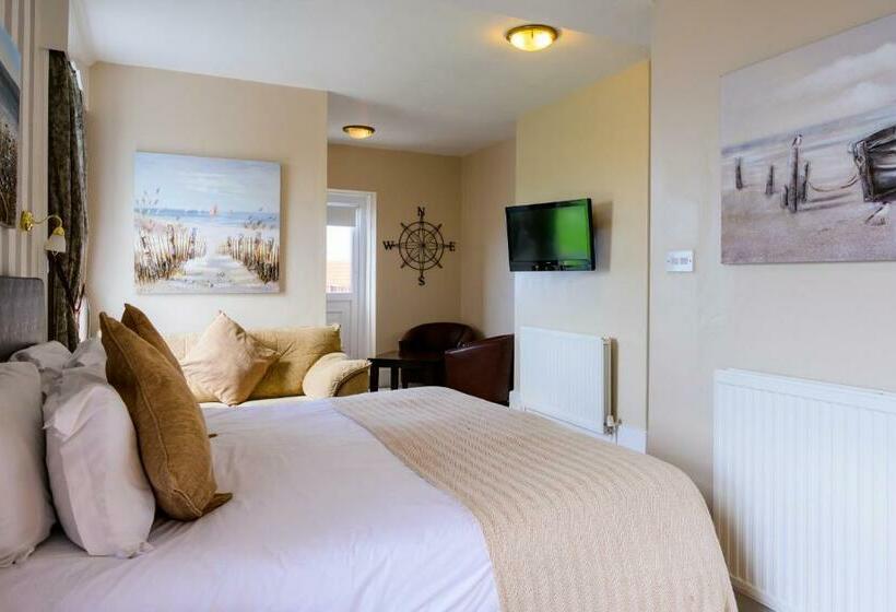 غرفة قياسية مطلّة علي البحر مزوَّدة بشُرفة, The White House Inn   Whitby