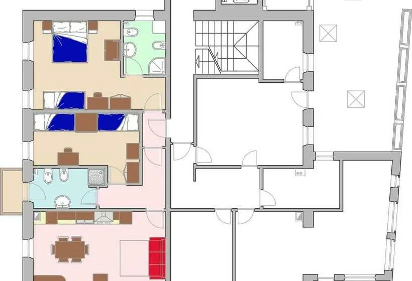 ２ベッドルームアパートメント, Residenza Domino