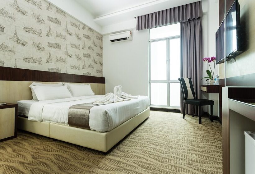 Quarto deluxe, E Red Hotel Melaka