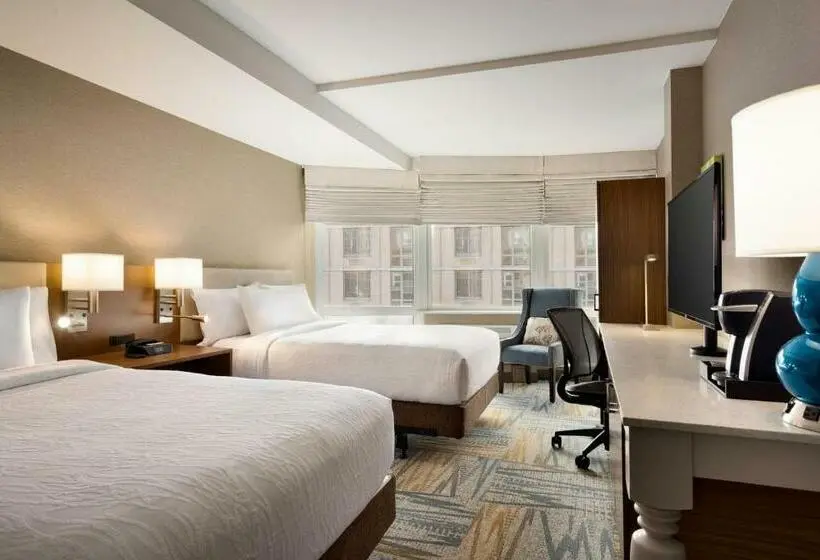 اتاق استاندارد با 2 تخت دوبل, Hilton Garden Inn New York Times Square South