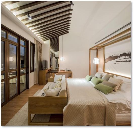 וילה דלוקס חדר שינה 1, Jiuhua Mountain Demaotang