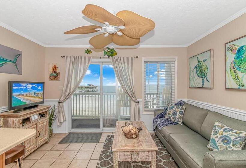 带1个卧室的带海景的公寓, Exceptional Ocean Pier Pool Front 1 Br Condo