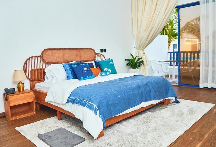 اتاق استاندارد با چشمانداز استخر, Ziba Beach Resort Lagos, Nigeria