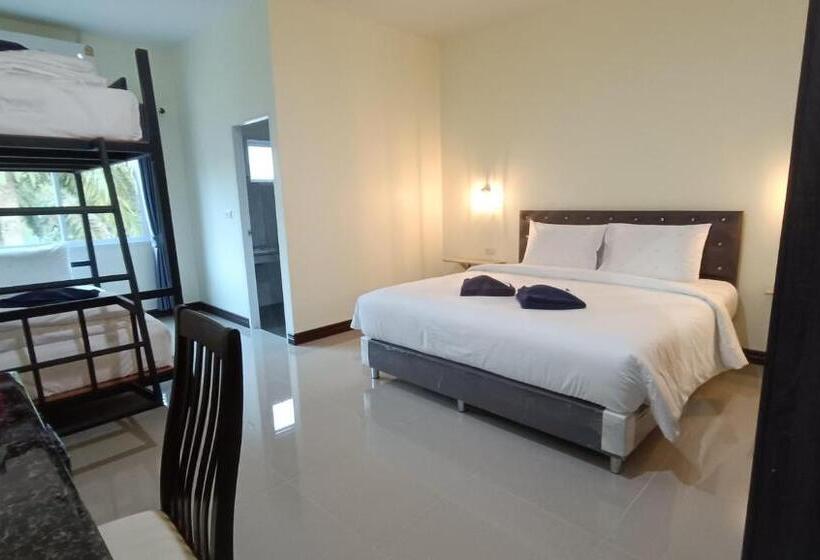 غرفة عائلية, Khao Sok Green Garden Resort