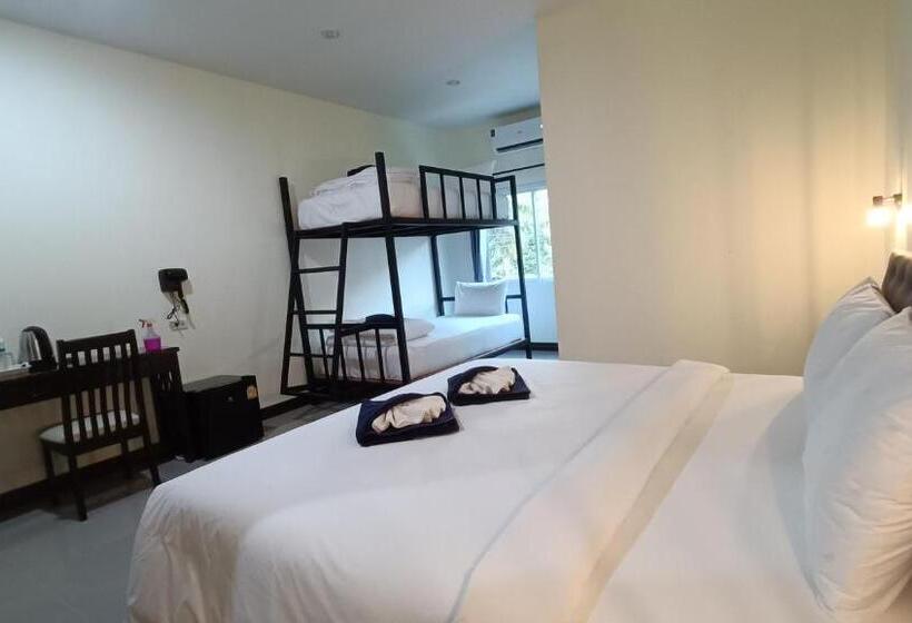 غرفة عائلية, Khao Sok Green Garden Resort