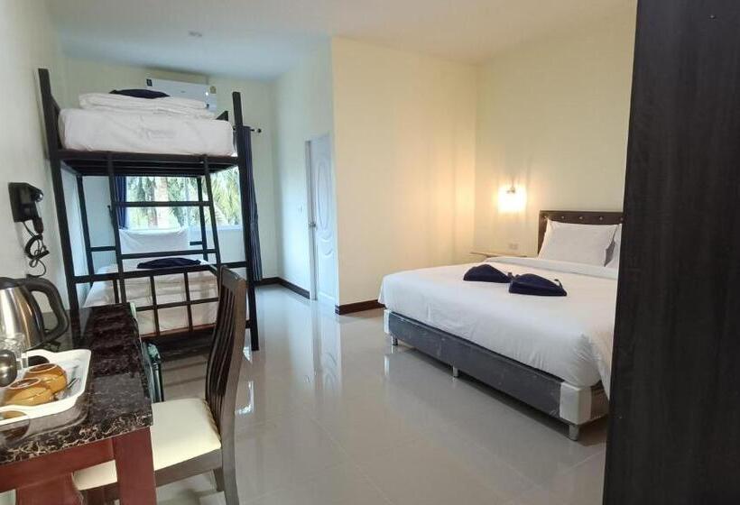 غرفة عائلية, Khao Sok Green Garden Resort