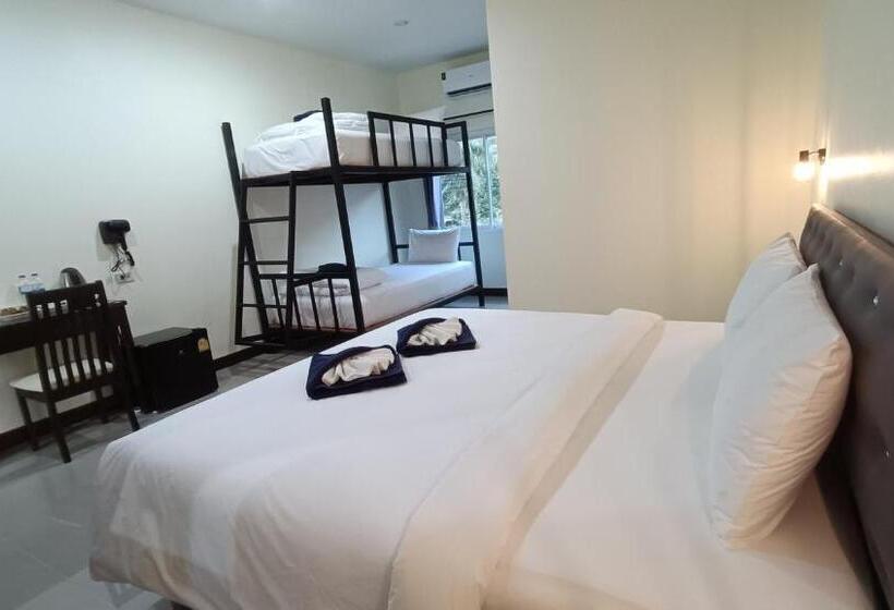 غرفة عائلية, Khao Sok Green Garden Resort