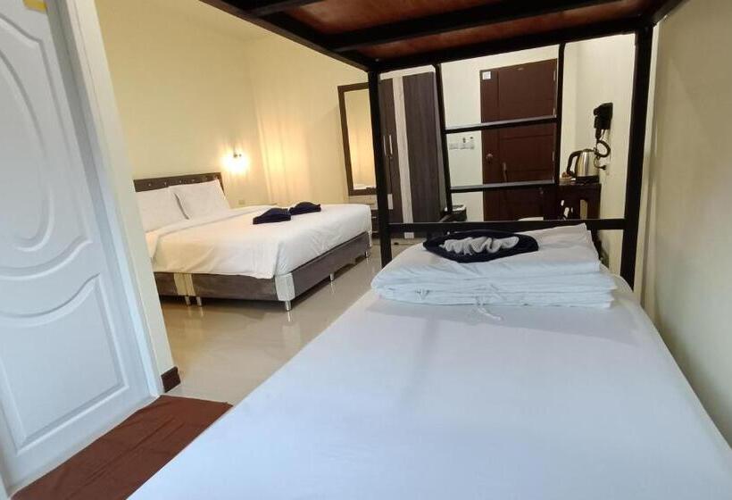 غرفة عائلية, Khao Sok Green Garden Resort