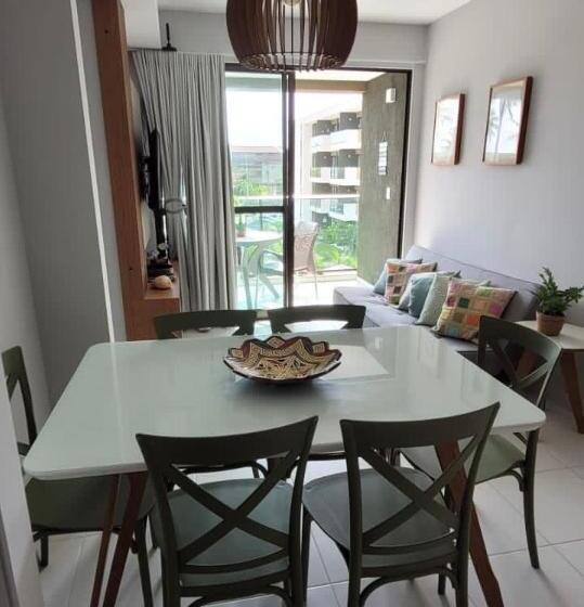 带2个卧室的公寓, Flat Mana Beach Muro Alto