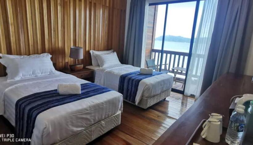 חדר דלוקס נוף לים, Mamutik Island Resort