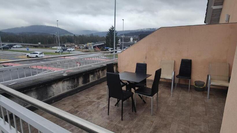 شقة غرفة واحدة مزودة بتراس, Gästehaus Spring