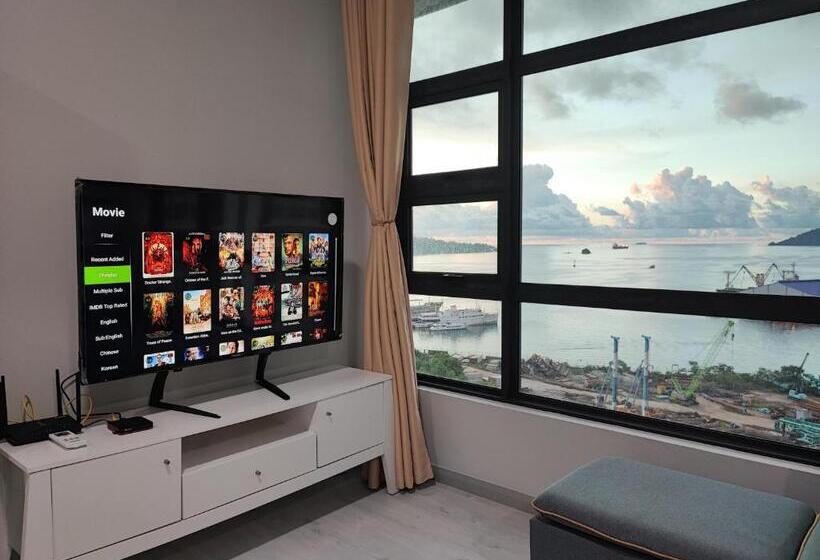 شقة غرفة واحدة مطلة على البحر, Jesselton Quay Sea View