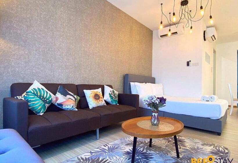 شقة غرفة نوم واحدة مزودة بشُرفة, The Wave Suites Melaka By Beestay