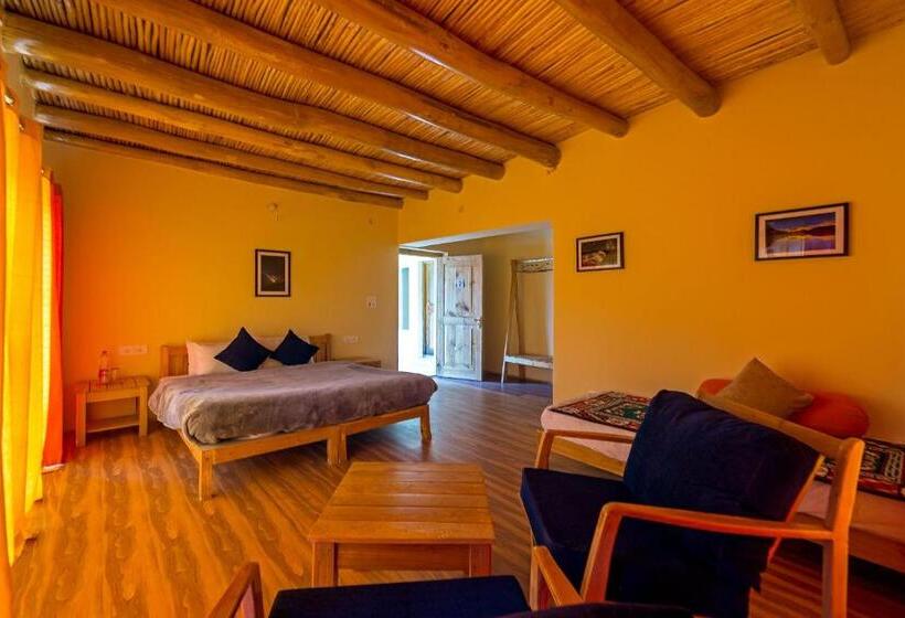 غرفة ديلوكس مطلة على الجبل, Nubra Ecolodge