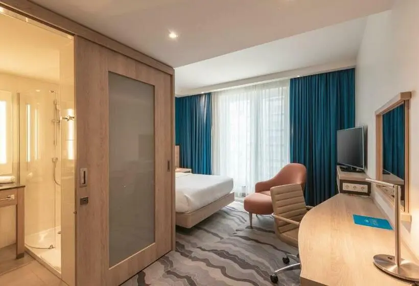 Standardzimmer mit Gartenblick, Hampton By Hilton Berlin City Centre Alexanderplatz