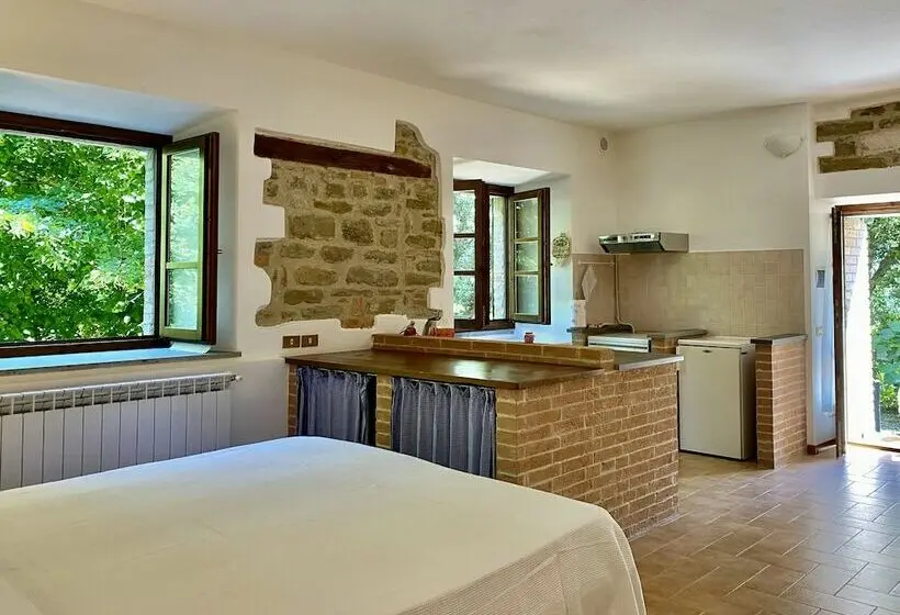 Huoneisto 1 Makuuhuone Puutarhanäkymä, Agriturismo Kebio I Tenuta Di Fassia