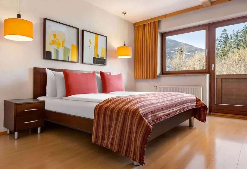 Huoneisto 1 Makuuhuone Parveke, Gansl Hotel & Residences Zell Am See Saalbach Leogang Smart Choice