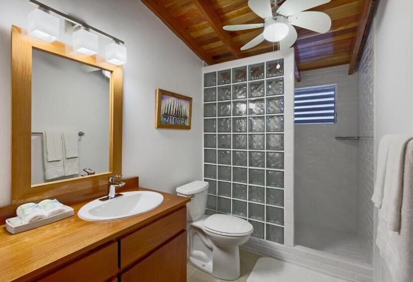 מיטת קינג בסוויטה, Weezie S Ocean Front Hotel And Garden Cottages