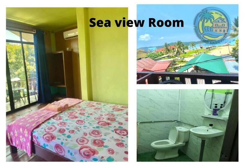 غرفة قياسية مطلّة علي البحر مزوَّدة بشُرفة, Perhentian Hazipah