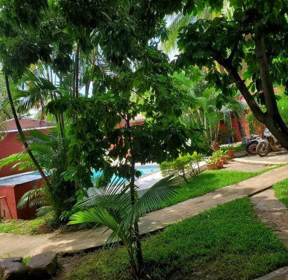 اتاق یک تخته با چشم‌انداز استخر, Bungalow Chez Mouch Nosy Be 6
