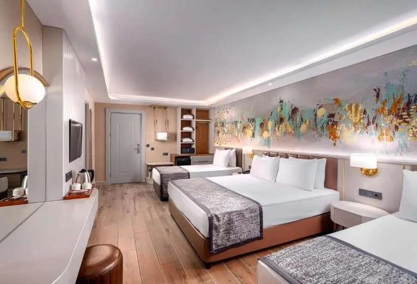 اتاق استاندارد سه تخته با بالکن, Seaphoria Beach Hotel & Spa By Mir Amor Ultra All Inclusive