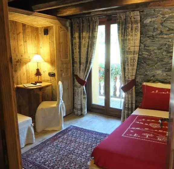 اتاق استاندارد یک تخته با بالکن, La Luge D'antan Maison D'hôtes & Spa