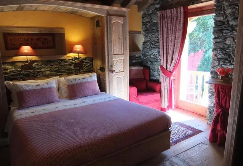 اتاق استاندارد با بالکن, La Luge D'antan Maison D'hôtes & Spa
