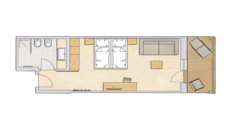 小型套房带阳台, Scherer