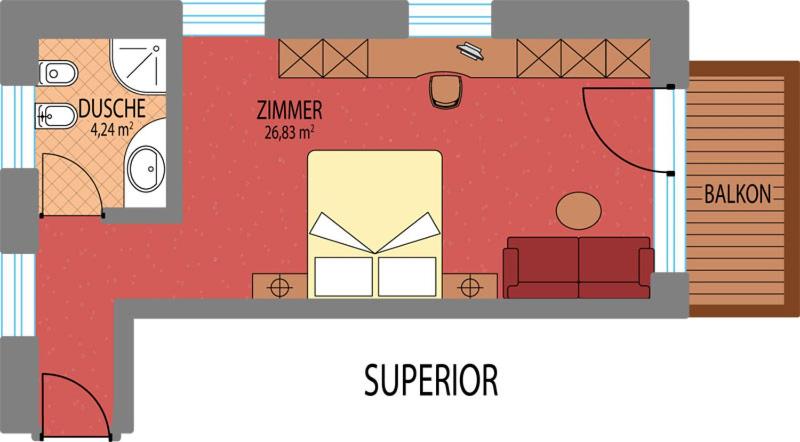 اتاق سوپریور چهار تخته, Scherlin