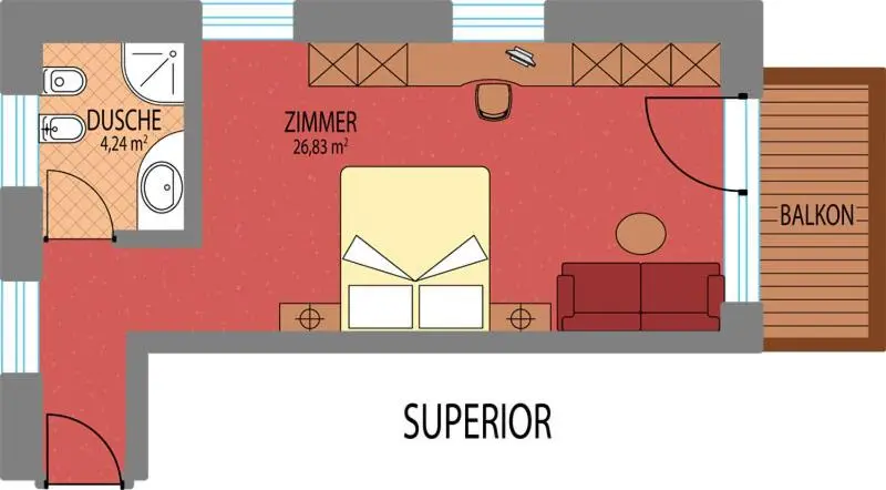 اتاق سوپریور چهار تخته, Scherlin