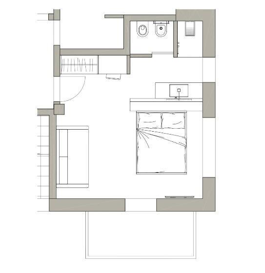 سوییت جونیور با بالکن, Valtellina