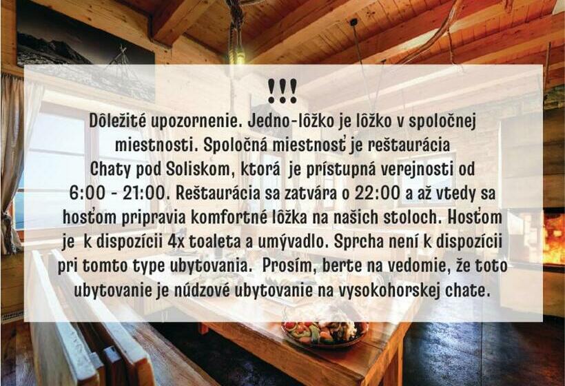 Vuode Makuusalissa, Horská Chata Pod Soliskom