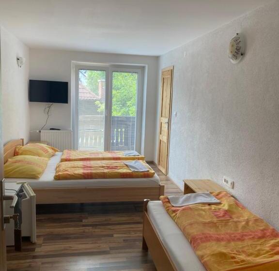 اتاق استاندارد سه تخته با بالکن, Youth Hostel Nika