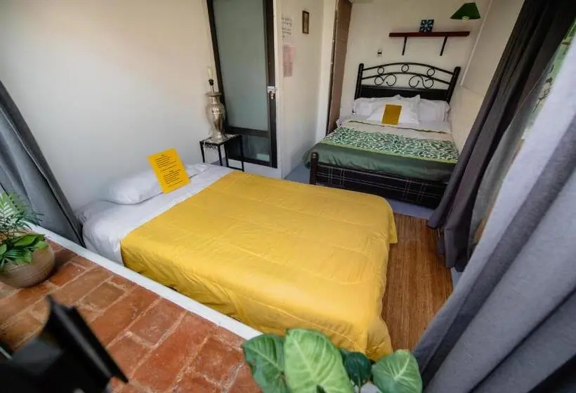 اتاق استاندارد با سرویس بهداشتی مشترک, Hostel Mexico Df Airport