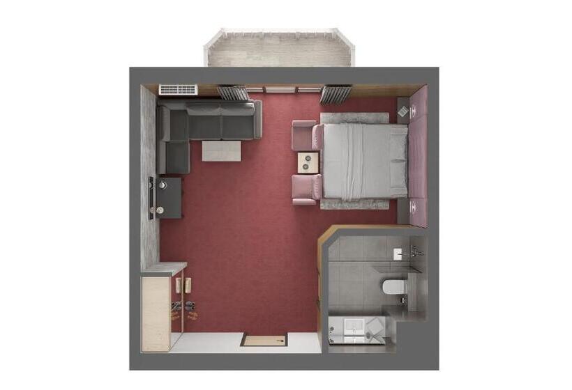 سوئیت با بالکن, F&b Spa Resort