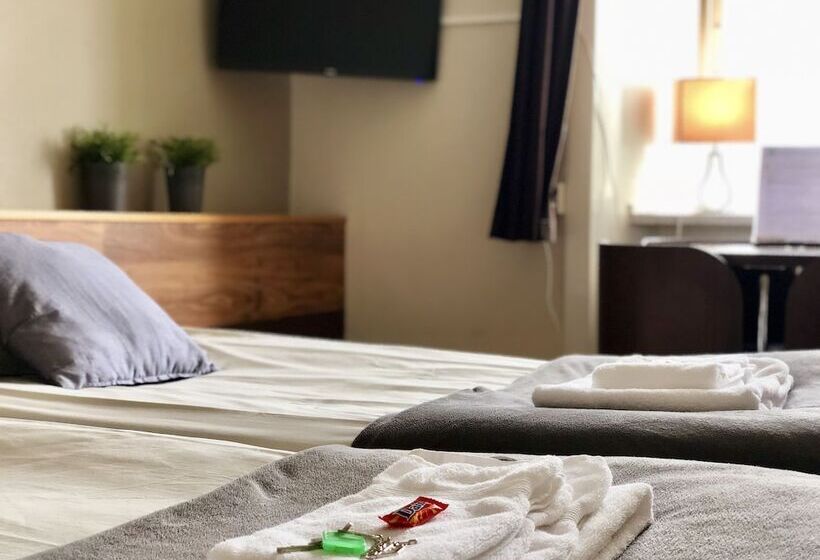 Номер Стандарт Четырехместный Совместный Санузел, Järnvägshotellet