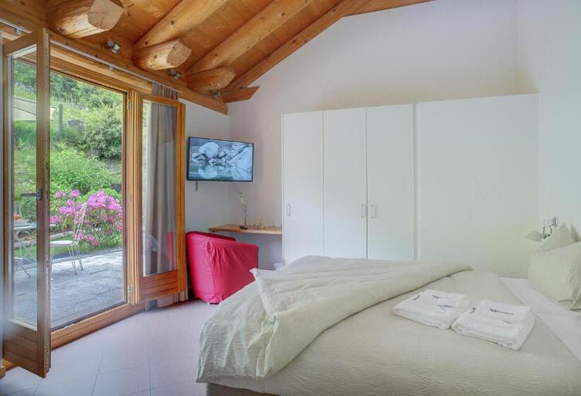 غرفة قياسية مطلّة علي الحديقة, Myverzasca Resort Ai Piee