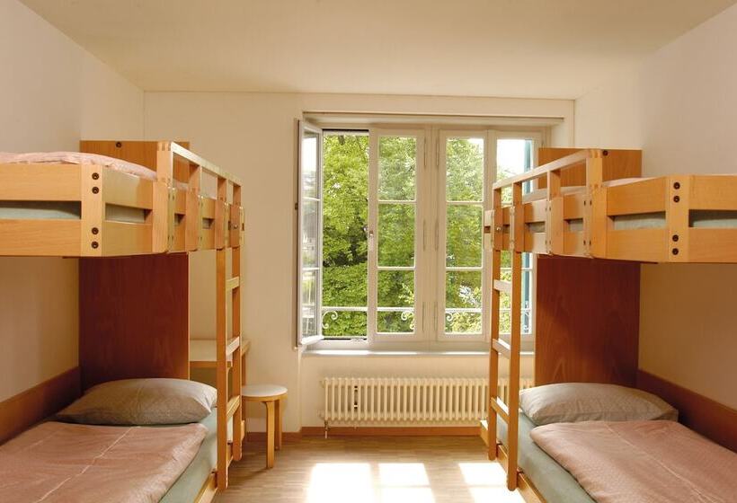 اتاق استاندارد چهارنفره با سرویس بهداشتی مشترک, Richterswil Youth Hostel