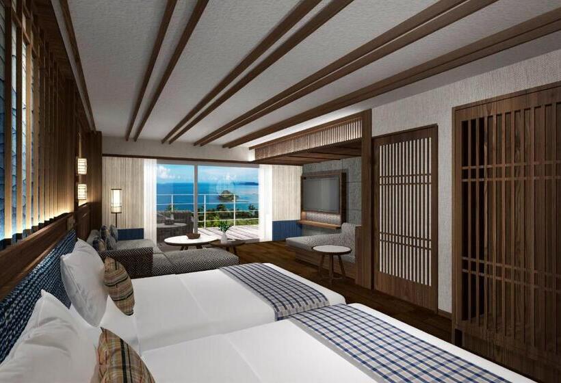 景色の見えるトリプルスタンダードルーム, Oyado The Earth